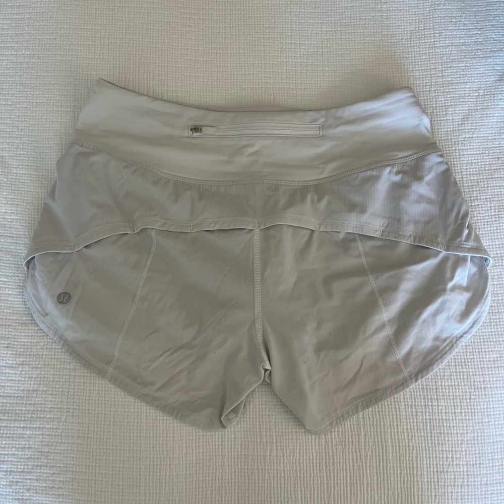 Lululemon Speedup Shorts White